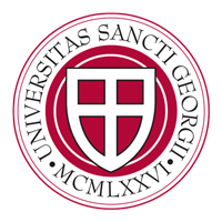 Universitas Sancti Georgii MCMLXXVI - St. George's University School of Medicine seal.