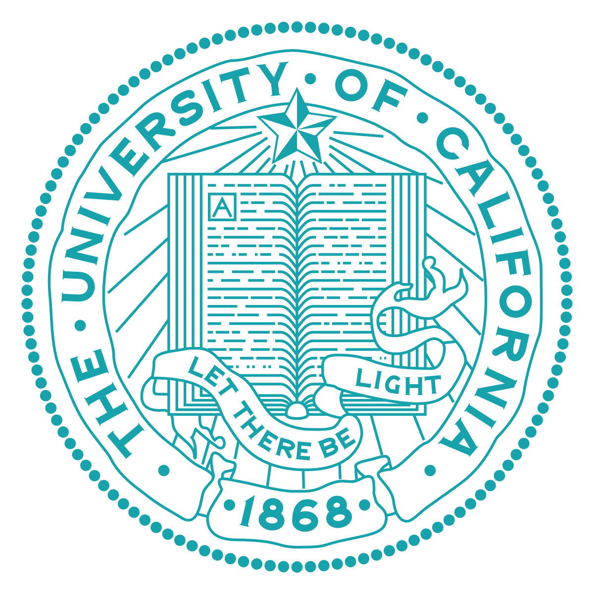 The University of California 1868 seal.